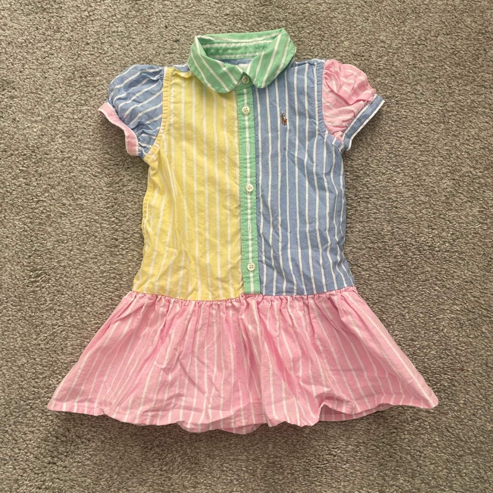 Girl’s Polo Ralph Lauren multicolor dress 18M